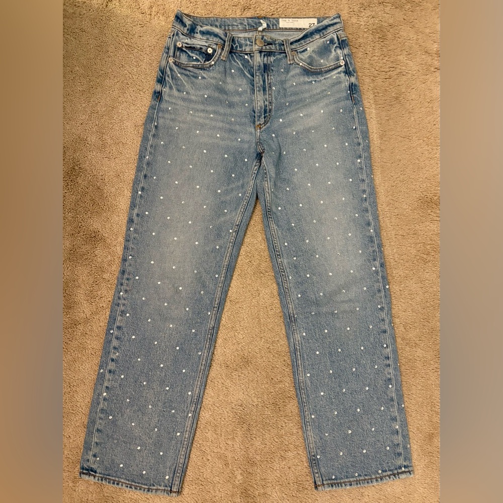 Rag & Bone Harlow Jean in Everly W/ Jewels